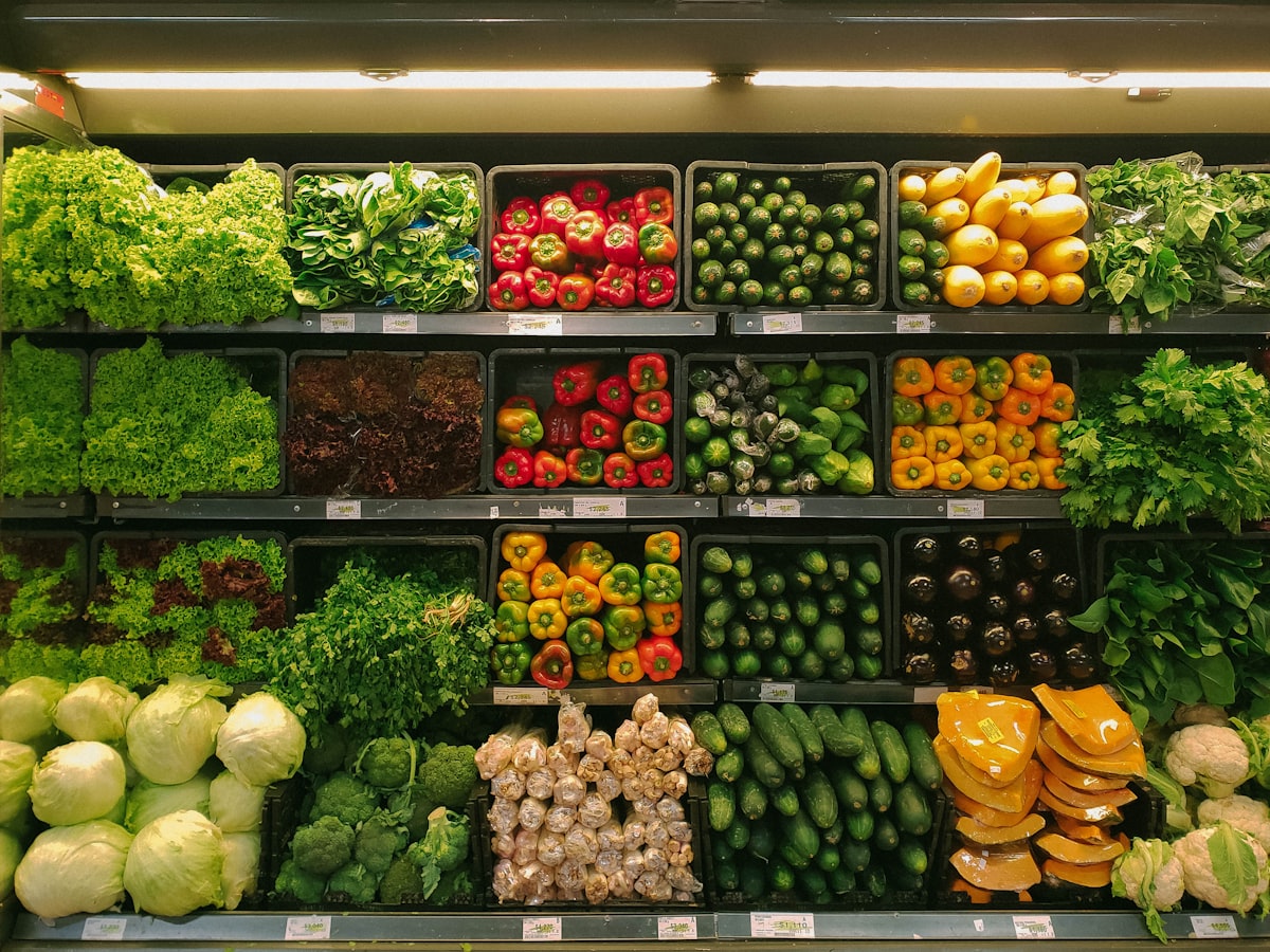 Fresh produce aisle